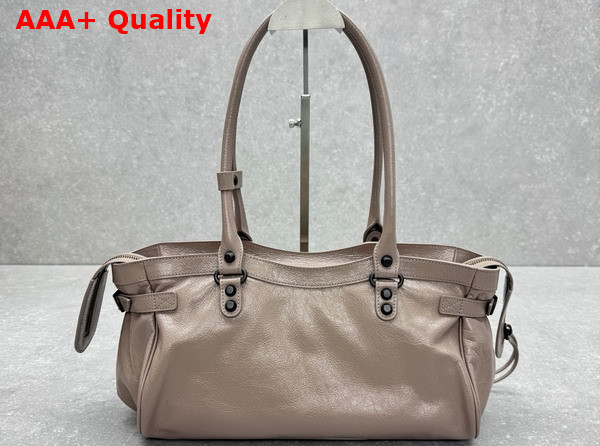 Balenciaga Le City Bag East West in Sesame Arena Storico Lambskin Replica