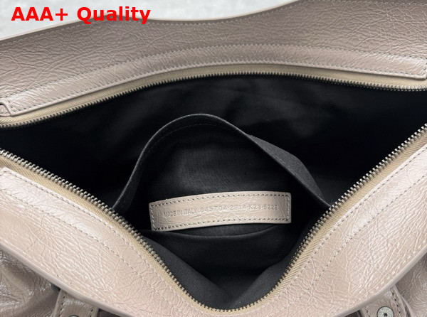 Balenciaga Le City Bag East West in Sesame Arena Storico Lambskin Replica