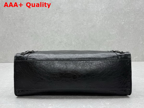 Balenciaga Le City Bag Large in Black Arena Lambskin Replica