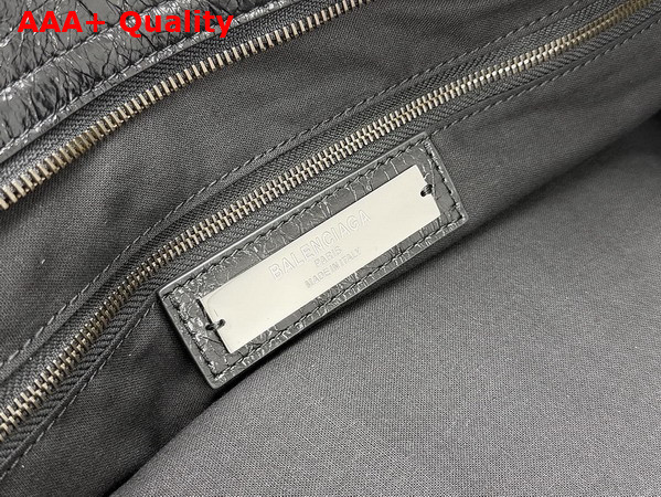 Balenciaga Le City Bag Large in Black Arena Lambskin Replica