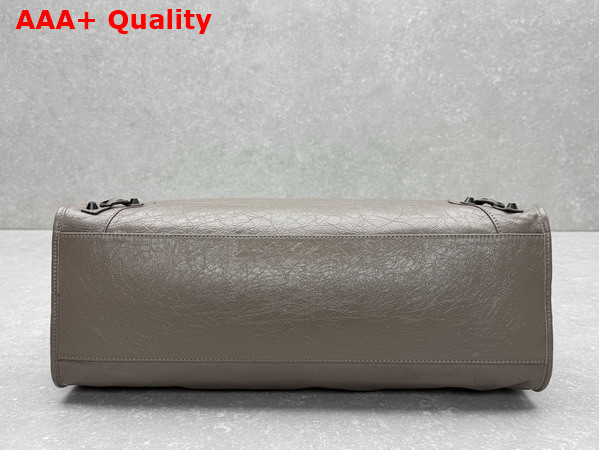 Balenciaga Le City Bag Large in Dark Noix Arena Lambskin Replica