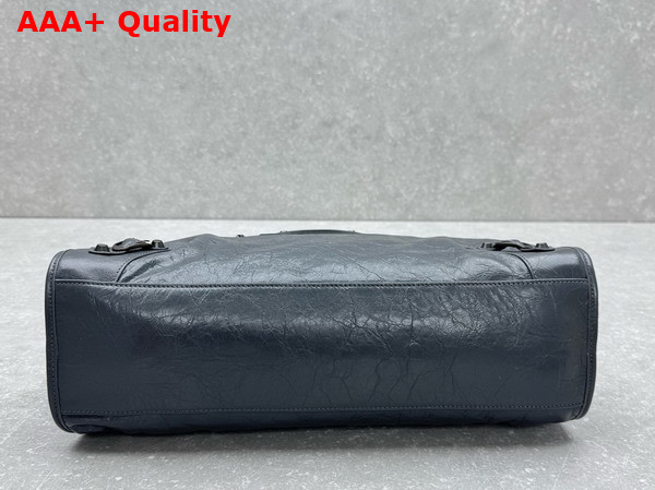 Balenciaga Le City Bag Medium in Volcanic Rock Arena Storico Lambskin Brass Hardware Replica