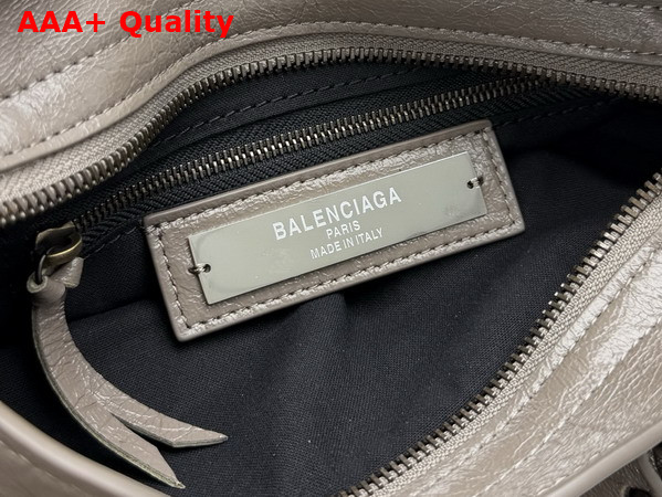 Balenciaga Le City Bag Mini in Dark Noix Arena Lambskin Replica