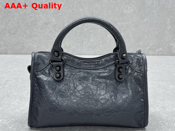 Balenciaga Le City Bag Mini in Volcanic Rock Arena Lambskin Replica