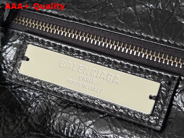 Balenciaga Le City Bag Small in Natural Beige Raffia and Black Arena Lambskin Brass Hardware Replica