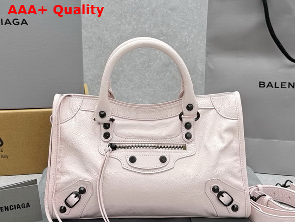 Balenciaga Le City Bag Small in Petal Pink Arena Lambskin Replica