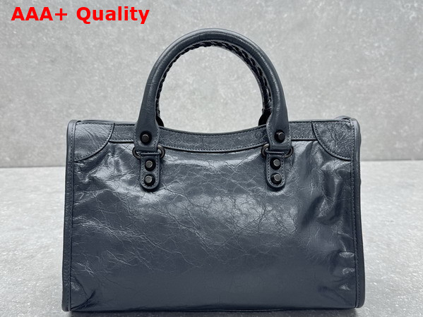 Balenciaga Le City Bag Small in Volcanic Rock Arena Lambskin Replica
