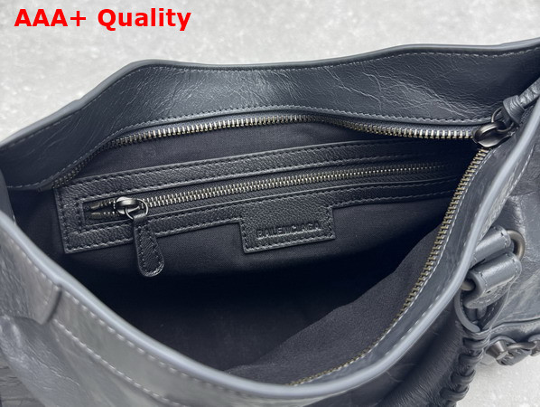 Balenciaga Le City Bag Small in Volcanic Rock Arena Lambskin Replica