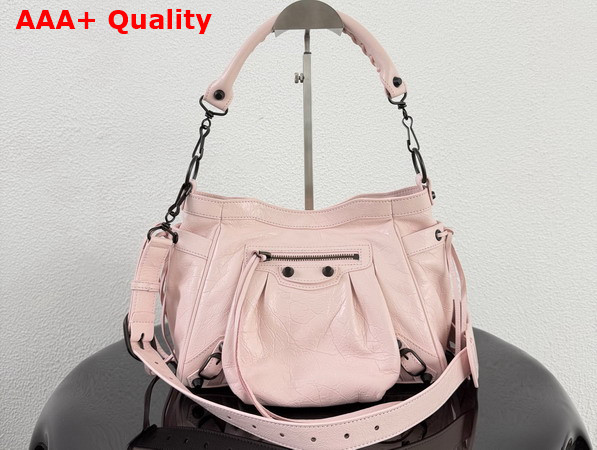 Balenciaga Le City Bucket Bag Small in Petal Pink Arena Lambskin Replica