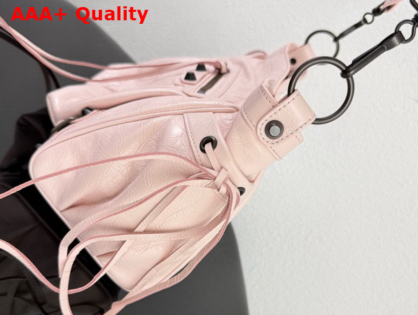 Balenciaga Le City Bucket Bag Small in Petal Pink Arena Lambskin Replica