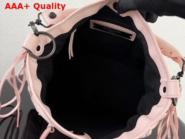 Balenciaga Le City Bucket Bag Small in Petal Pink Arena Lambskin Replica