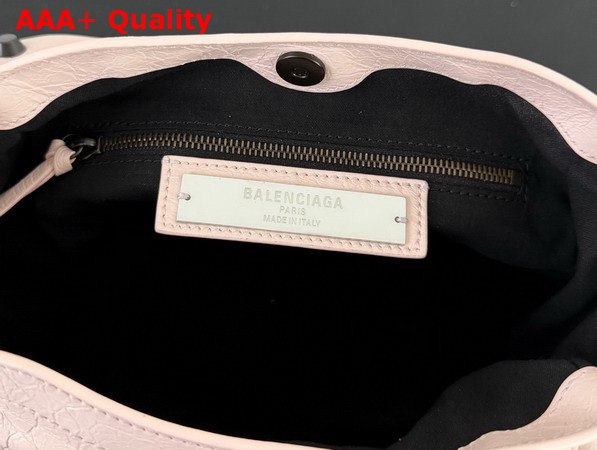 Balenciaga Le City Bucket Bag Small in Petal Pink Arena Lambskin Replica