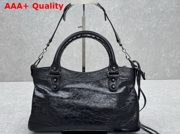 Balenciaga Le City First Bag in Black Arena Lambskin Replica