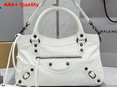 Balenciaga Le City First Bag in White Arena Lambskin Replica