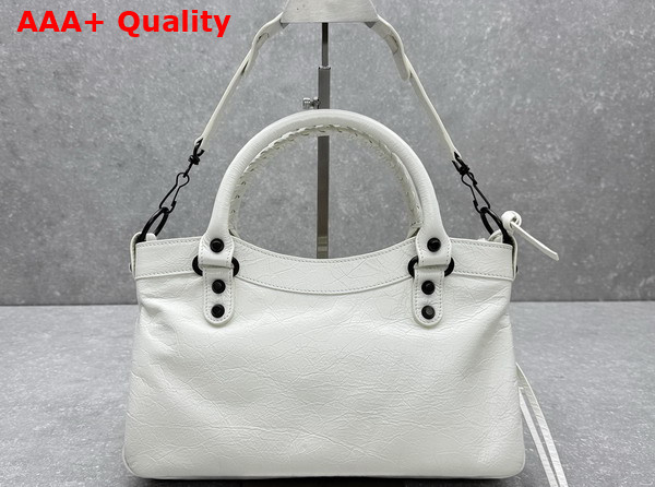 Balenciaga Le City First Bag in White Arena Lambskin Replica
