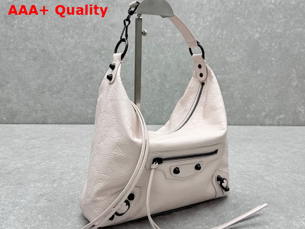 Balenciaga Le City Hobo Bag Small in Petal Pink Arena Lambskin Replica
