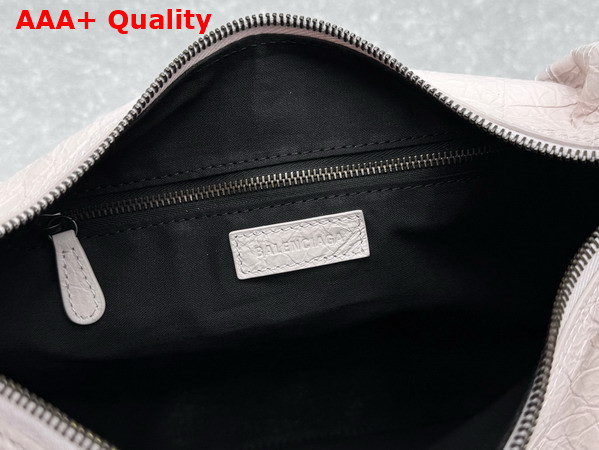 Balenciaga Le City Hobo Bag Small in Petal Pink Arena Lambskin Replica