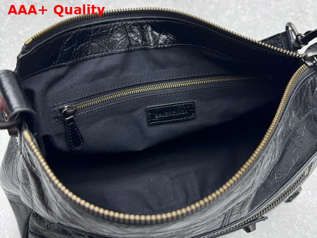 Balenciaga Le City Moto Small in Black Arena Storico Lambskin Brass Hardware Replica
