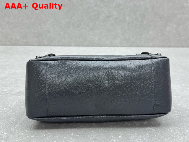 Balenciaga Le City Moto Small in Volcanic Rock Arena Storico Lambskin Brass Hardware Replica
