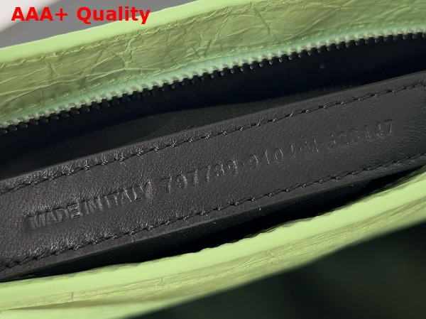 Balenciaga Le City Small Bag in Green Arena Lambskin Replica