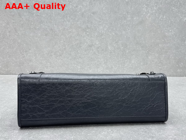 Balenciaga Le City Tote Bag Medium in Volcanic Rock Arena Lambskin Replica