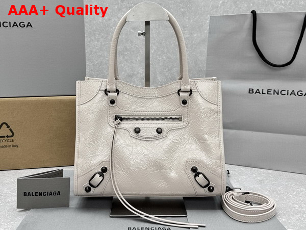 Balenciaga Le City Tote Bag Small in Beige Arena Lambskin Replica