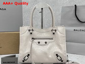Balenciaga Le City Tote Bag Small in Beige Arena Lambskin Replica