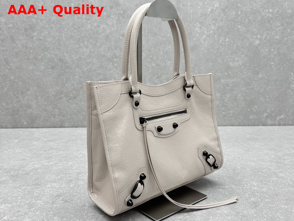 Balenciaga Le City Tote Bag Small in Beige Arena Lambskin Replica
