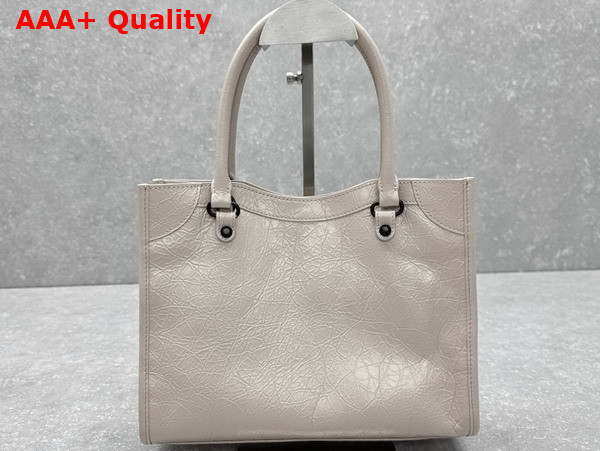 Balenciaga Le City Tote Bag Small in Beige Arena Lambskin Replica