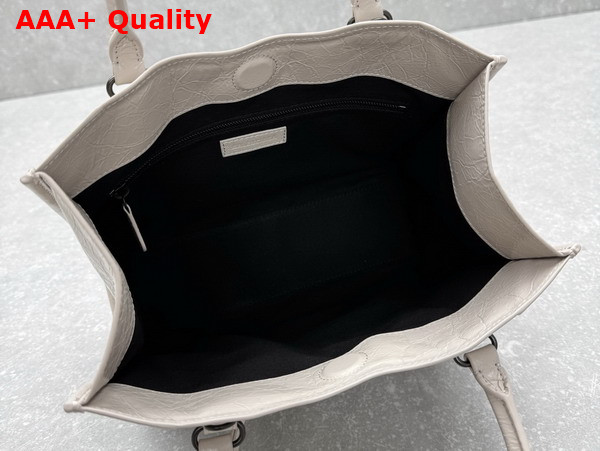 Balenciaga Le City Tote Bag Small in Beige Arena Lambskin Replica