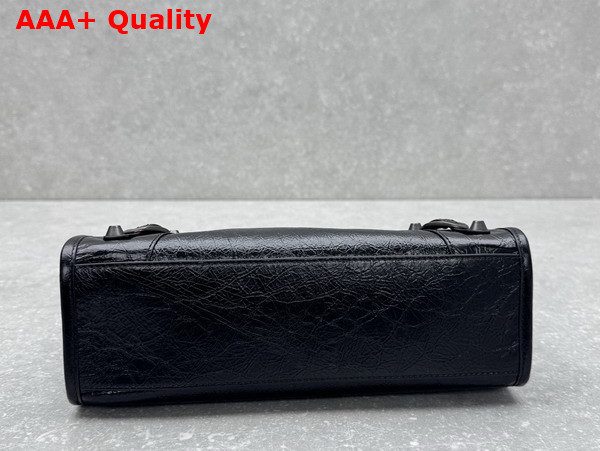 Balenciaga Le City Tote Bag Small in Black Arena Lambskin Replica