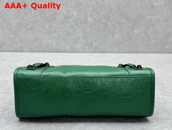 Balenciaga Le City Tote Bag Small in Green Arena Lambskin Replica