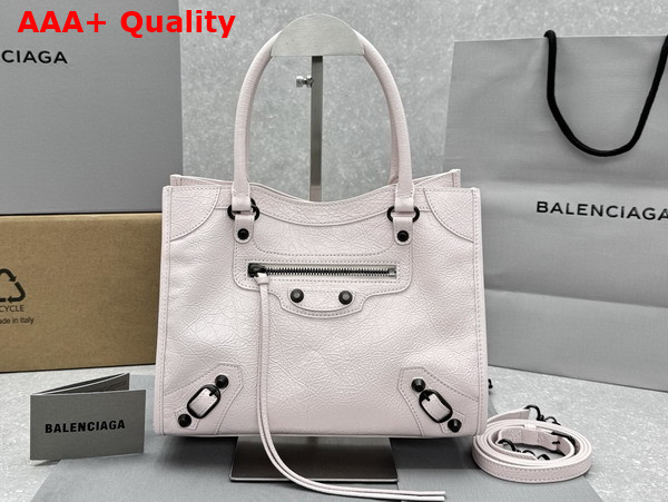 Balenciaga Le City Tote Bag Small in Petal Pink Arena Lambskin Replica