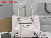 Balenciaga Le City Tote Bag Small in Petal Pink Arena Lambskin Replica