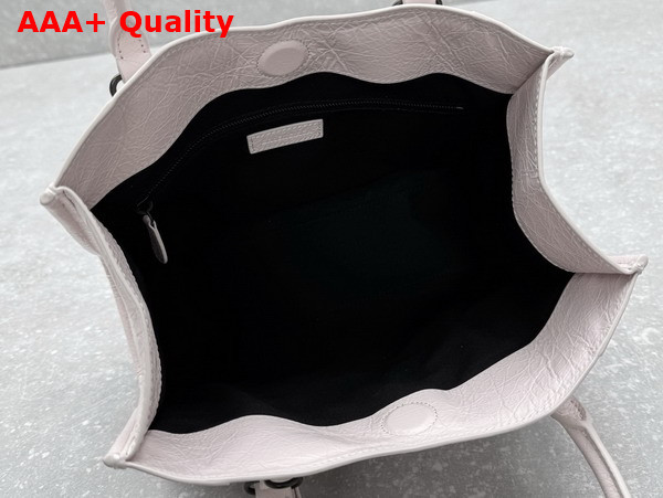 Balenciaga Le City Tote Bag Small in Petal Pink Arena Lambskin Replica