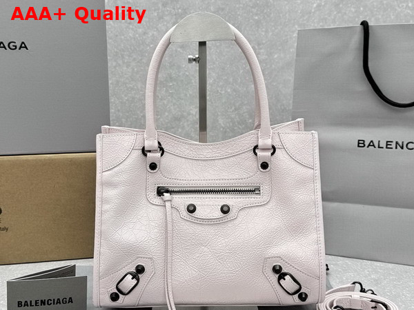 Balenciaga Le City Tote Bag Small in Petal Pink Arena Lambskin Replica