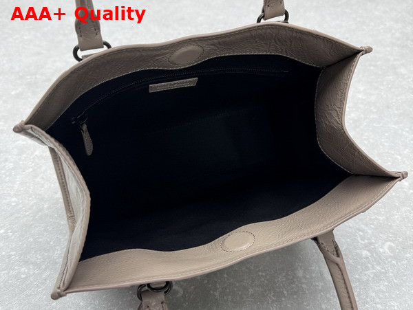 Balenciaga Le City Tote Bag Small in Stone Beige Arena Lambskin Replica