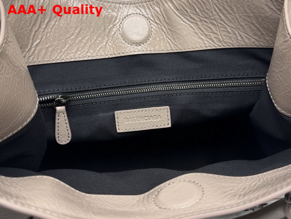 Balenciaga Le City Tote Bag Small in Stone Beige Arena Lambskin Replica