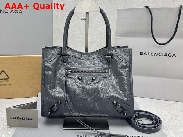 Balenciaga Le City Tote Bag Small in Volcanic Rock Lambskin Replica