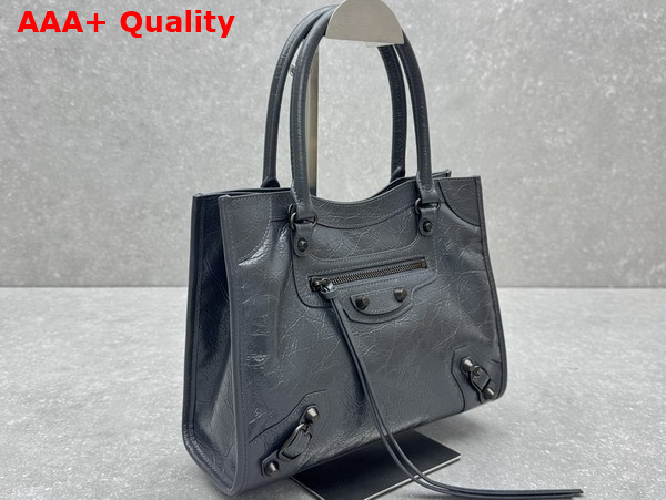 Balenciaga Le City Tote Bag Small in Volcanic Rock Lambskin Replica