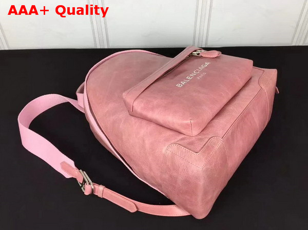 Balenciaga Leather Backpack in Pink Calfskin Replica