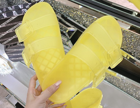 Balenciaga Mallorca Sandal in Yellow Clear Technical Polyurethane Replica