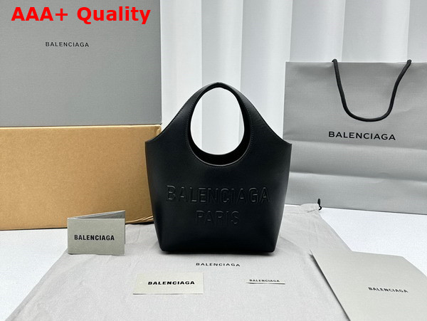 Balenciaga Mary Kate XS Tote Bag in Black Soft Smooth Calfskin Replica