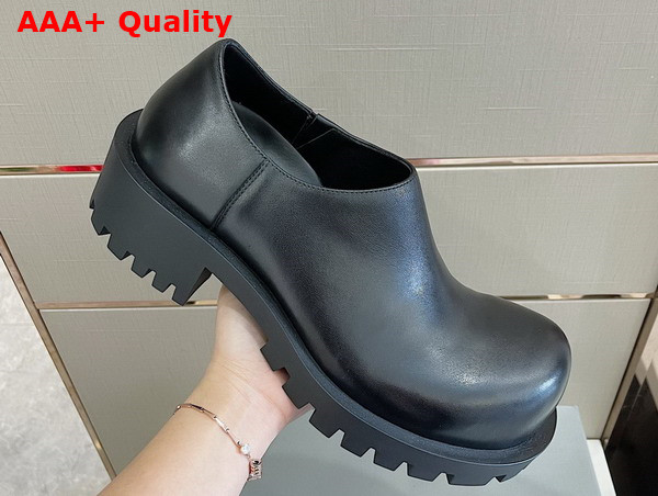 Balenciaga Mens Hummer Derby in Black Matte Calfskin Replica