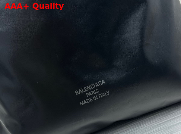 Balenciaga Mens Trash Bag Large Pouch in Black Replica