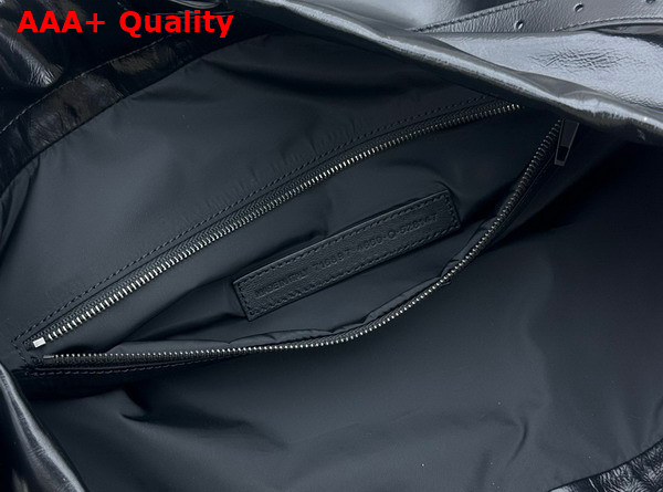 Balenciaga Mens Trash Bag Large Pouch in Black Replica