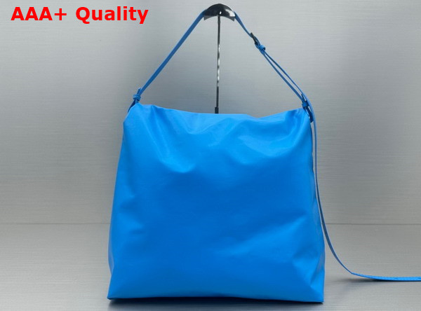 Balenciaga Mens Trash Bag Large Pouch in Blue Replica