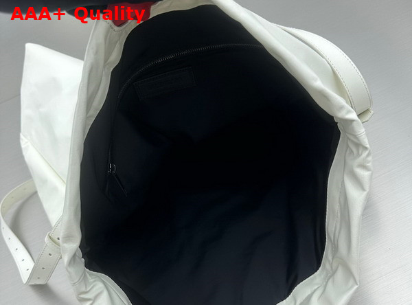 Balenciaga Mens Trash Bag Large Pouch in White Replica