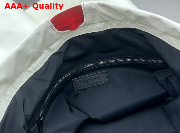 Balenciaga Mens Trash Bag Large Pouch in White Replica