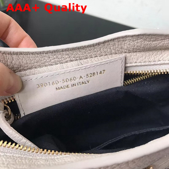 Balenciaga Mini Edge City Bag in Light Grey Grained Goatskin Replica
